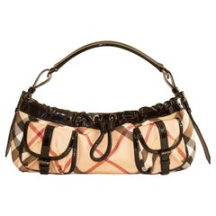 Borsa a tracolla Burberry Nova Check Coates in tela degli anni 2000