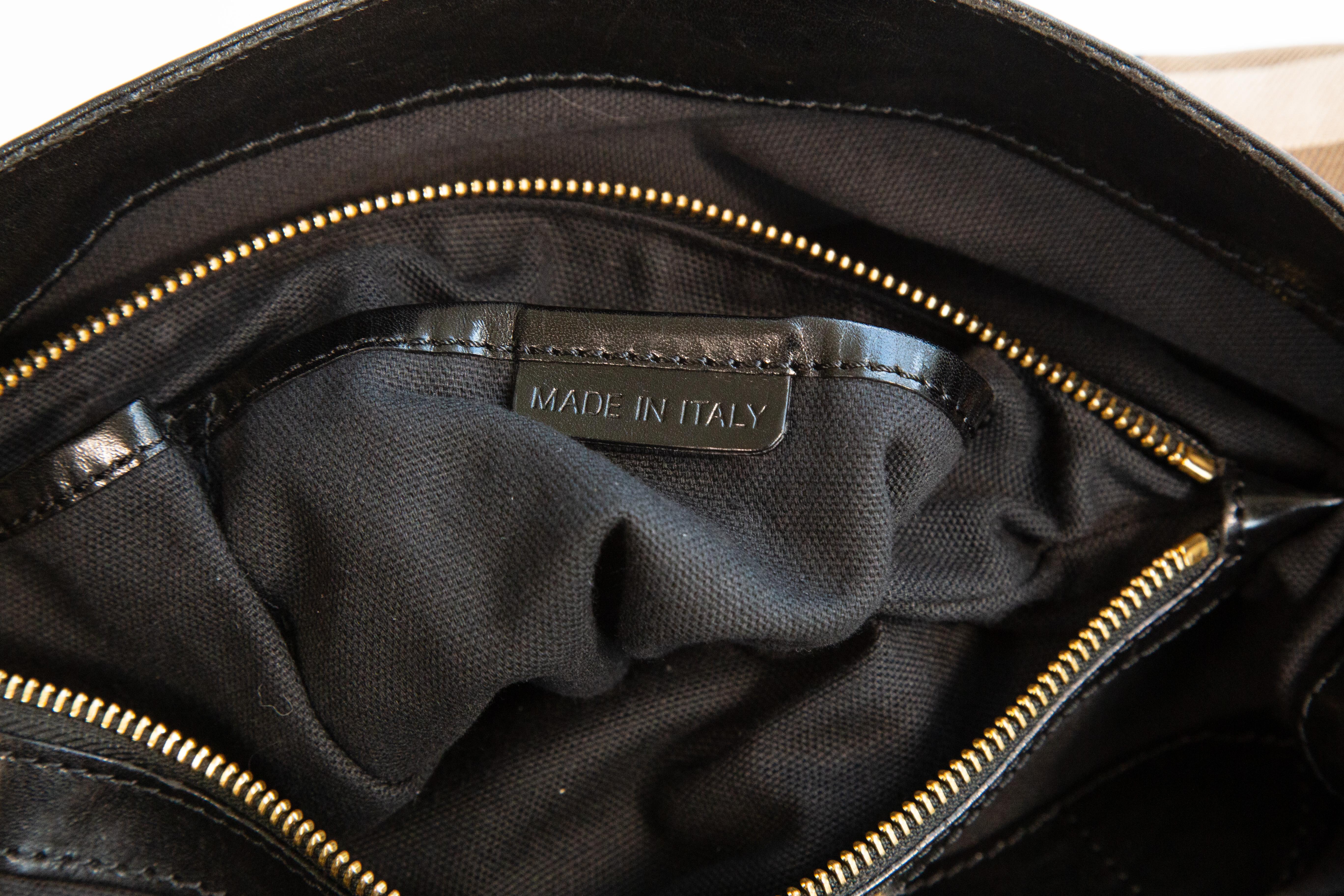 2000s Burberry Shoulder Bag in Multicolor Check Canvas For Sale 6