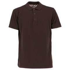 2000s Burberry Vintage Brown Polo T-shirt
