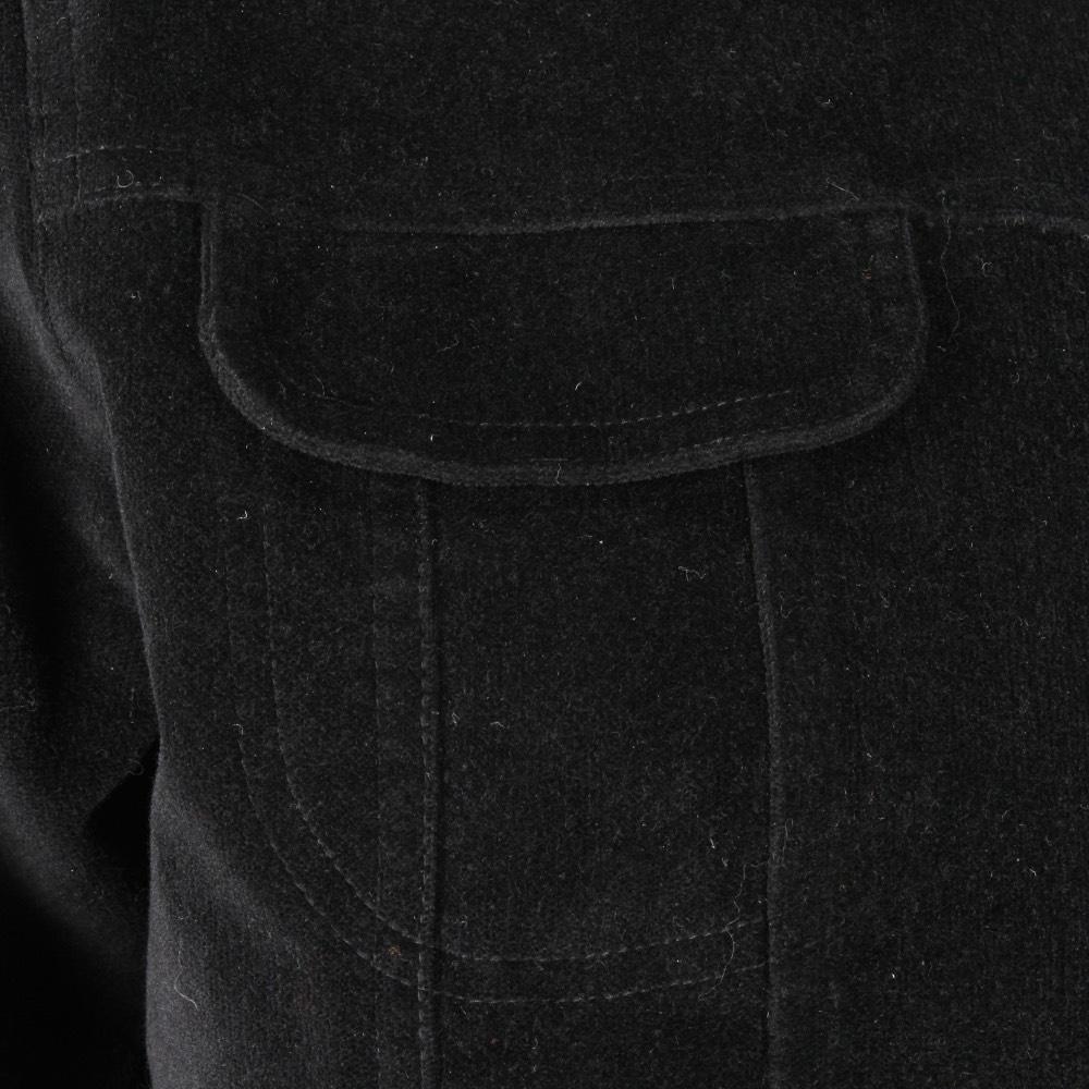 2000s Cacharel Vintage Black Cotton Velvet Jacket 1