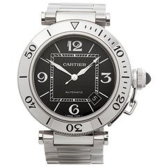 2000s Cartier Pasha de Cartier Stainless Steel 2790 Wristwatch