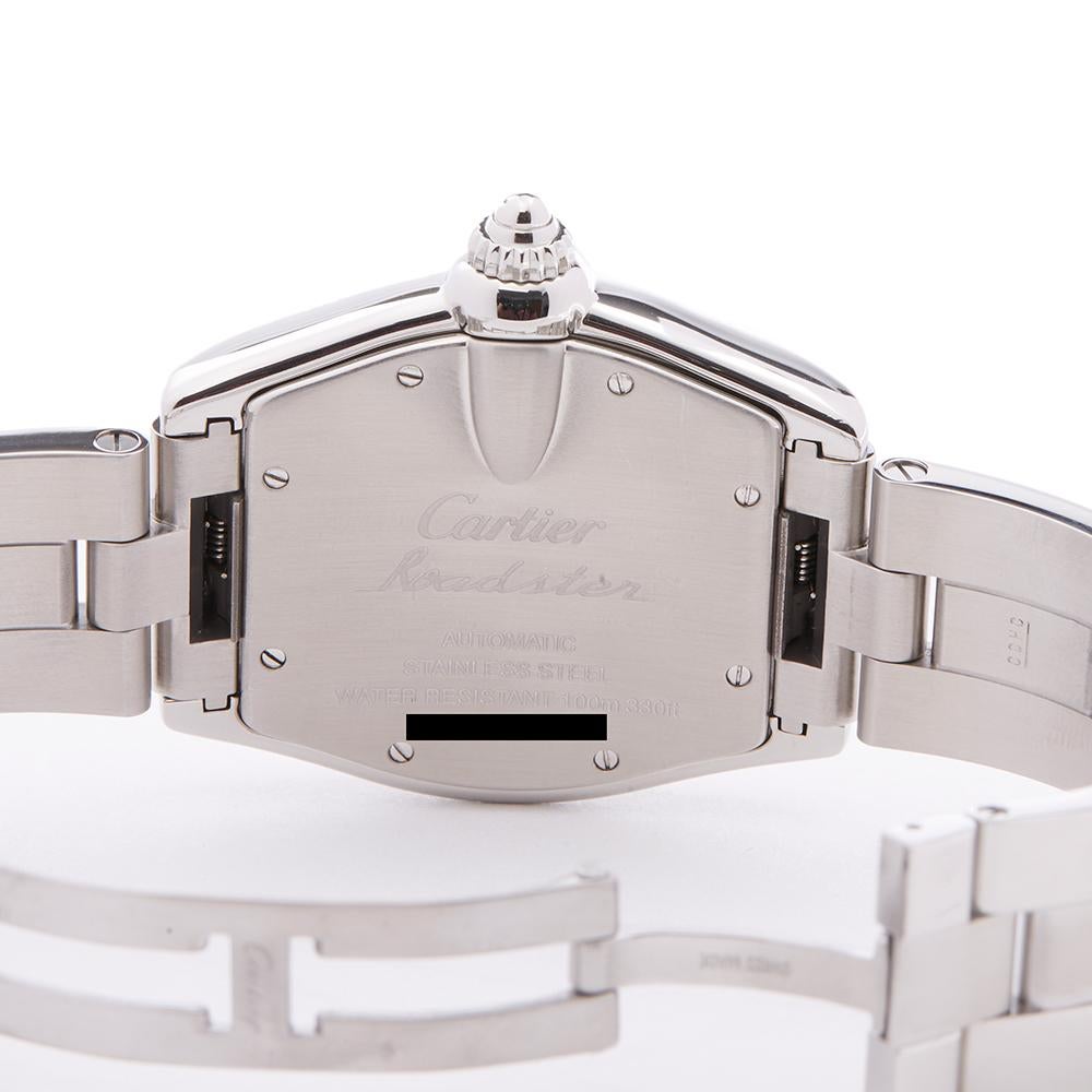 2000s Cartier Roadster Stainless Steel 2510 or W62002V3 Wristwatch 2