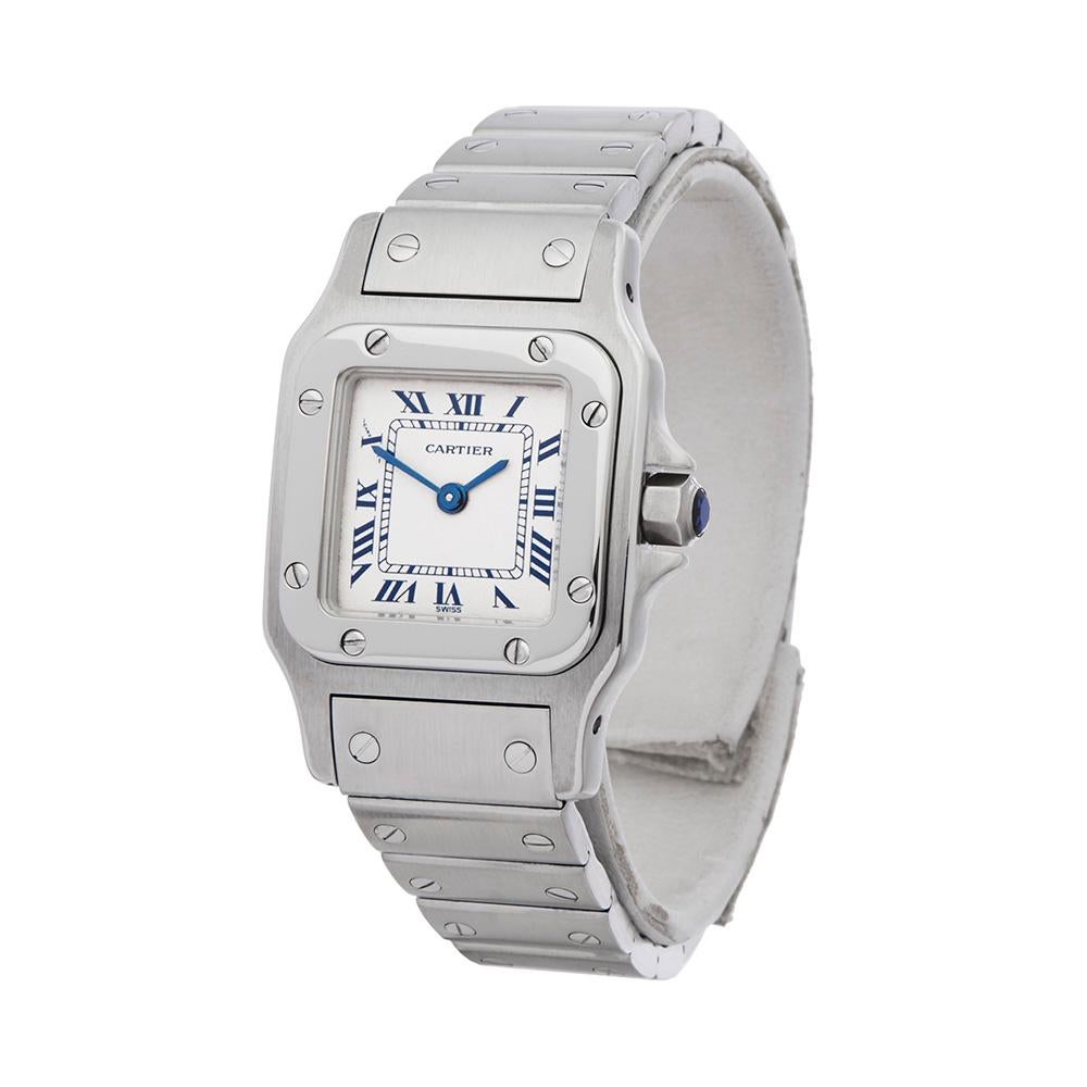 2000's Cartier Santos Galbee Stainless Steel 1565 or W20056D6 Wristwatch 1
