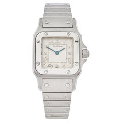 2000s Cartier Santos Galbee Stainless Steel 1565 or W20056D6 Wristwatch