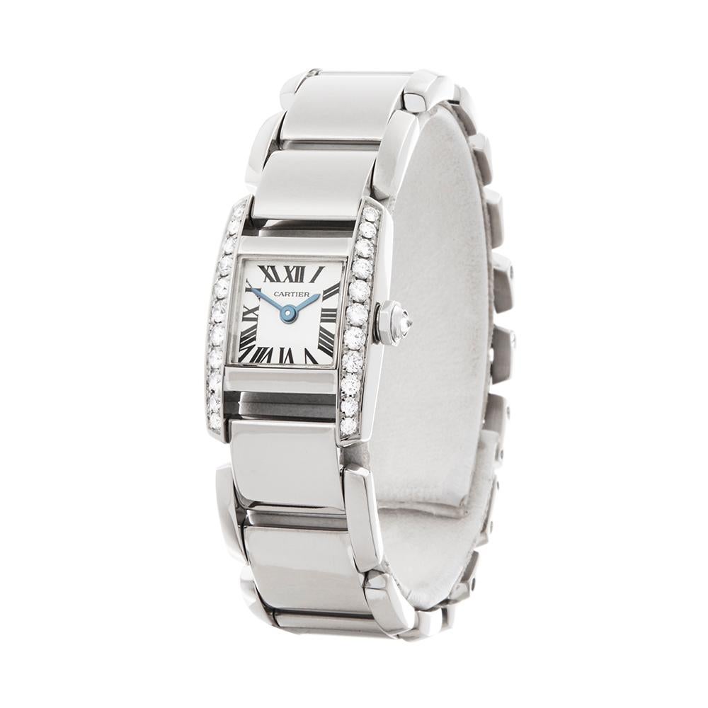 2000s Cartier Tankissime White Gold 2831 Wristwatch 2