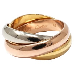 2000s Cartier Trinity Three-Gold Rolling Ring