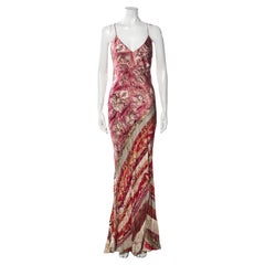 2000s Cavalli Silk Slip Gown