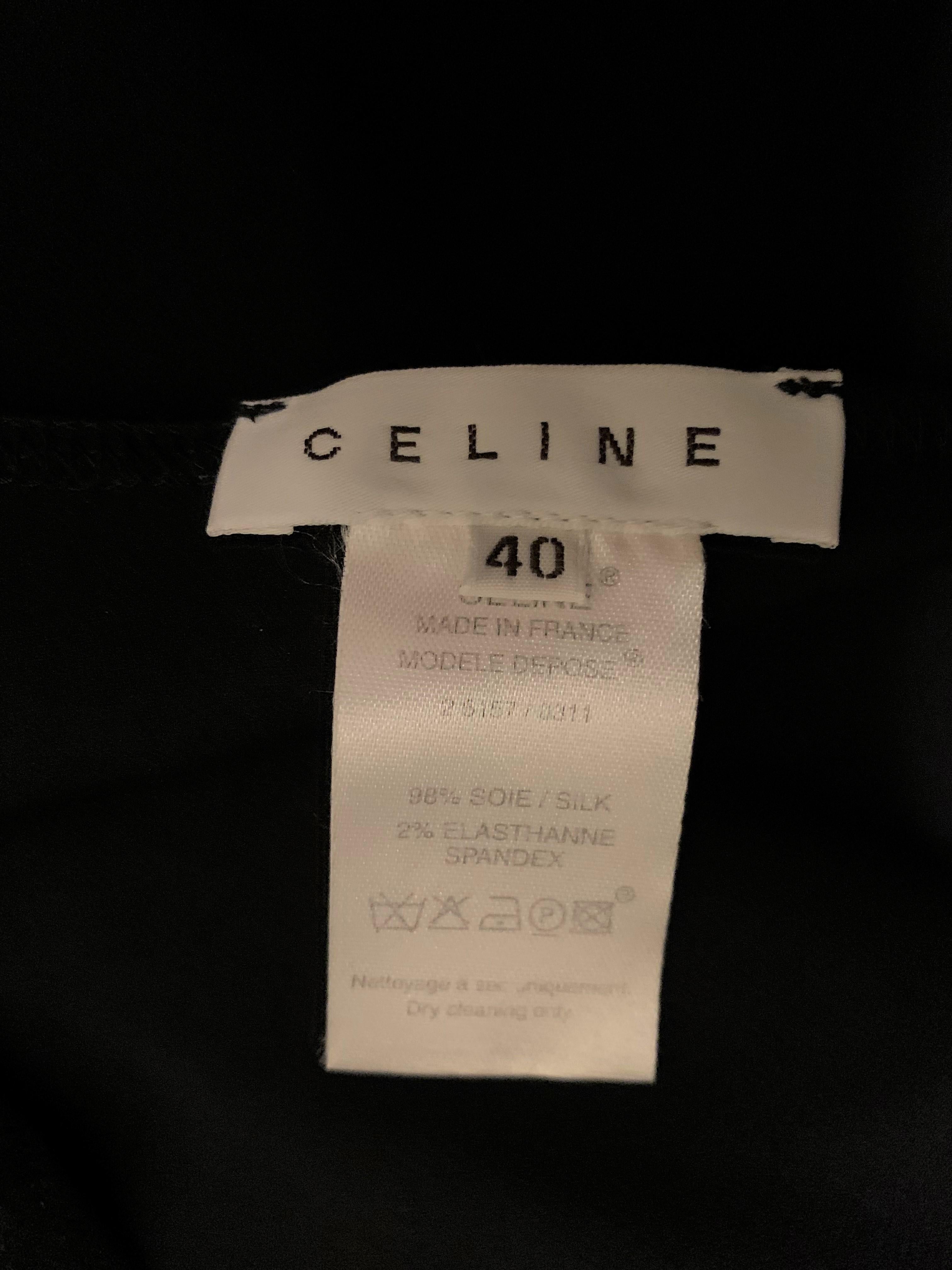 Women's S/S 2004 Celine by Michael Kors Long Black Cut-Out Plunging Dress 40