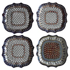 2000's Ceramika Artystyczna Ceramic Decorative Dinner Plates - Set of 4