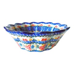 2000’s Ceramika Artystyczna Fluted Serving Bowl