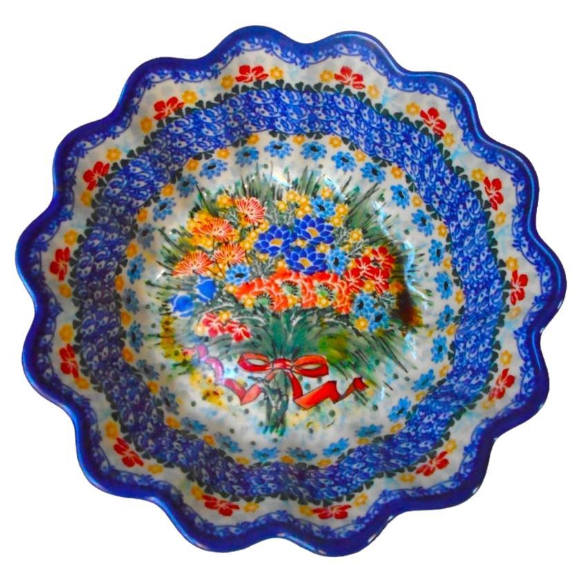 2000's Ceramika Artystyczna Fluted Serving Bowl (bol de service cannelé)
