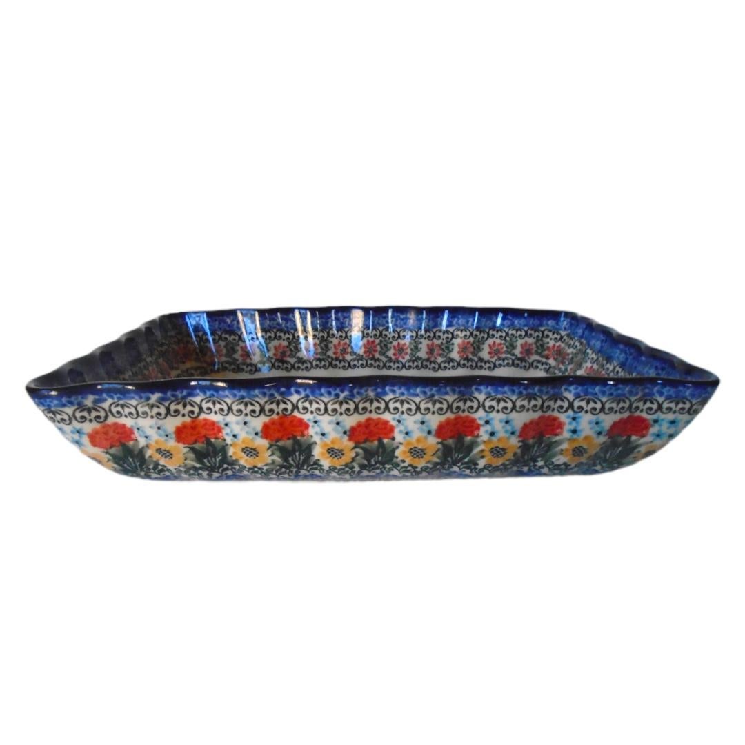 2000’s Ceramika Artystyczna Rectangular Baking/Serving Dish In Good Condition For Sale In Naples, FL