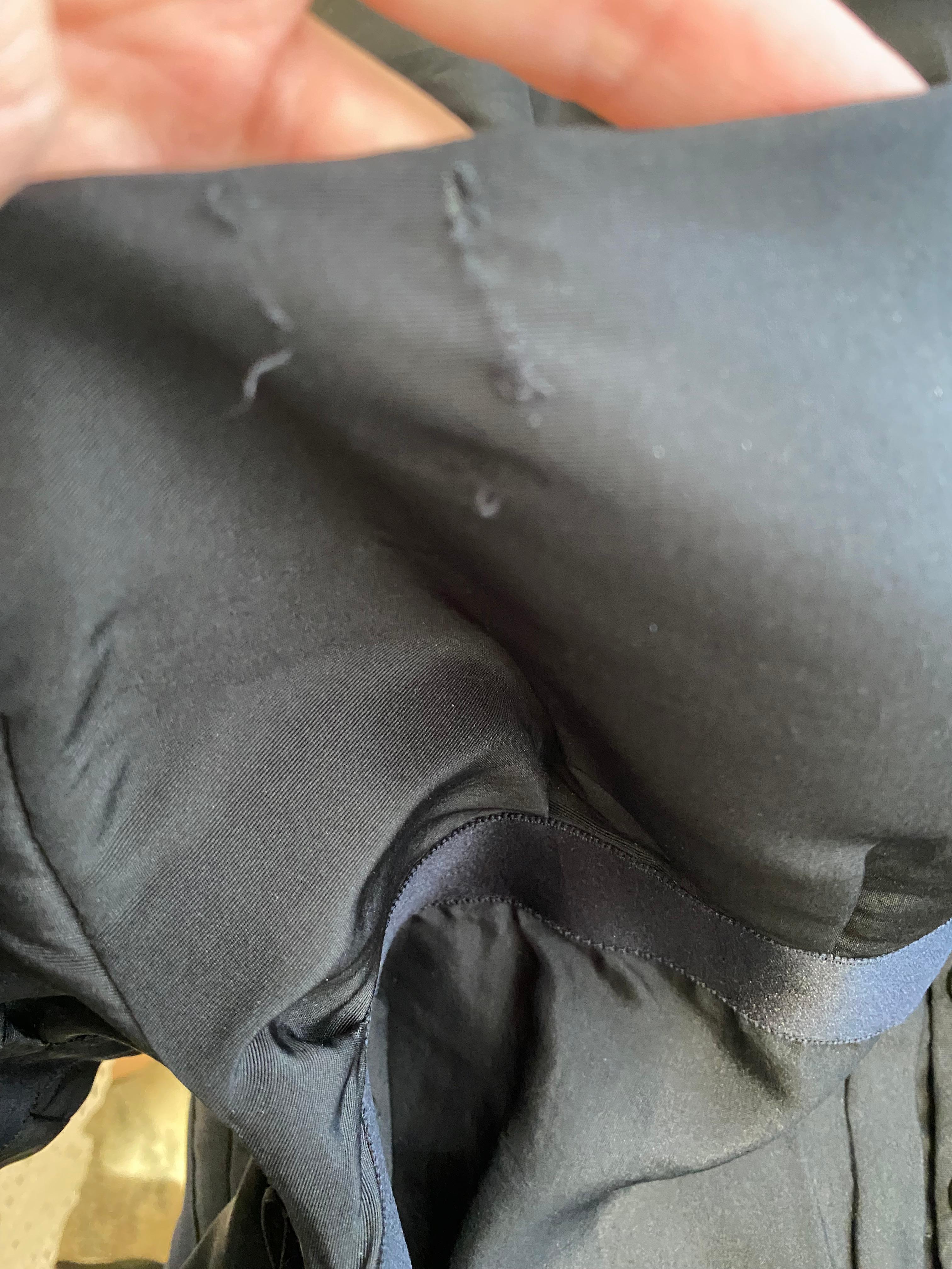 2000s CHANEL Black Silk Cocktail Dress For Sale 5