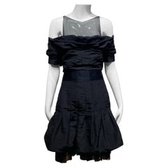 Chanel anni 2000 - Vestito da cocktail in seta nera