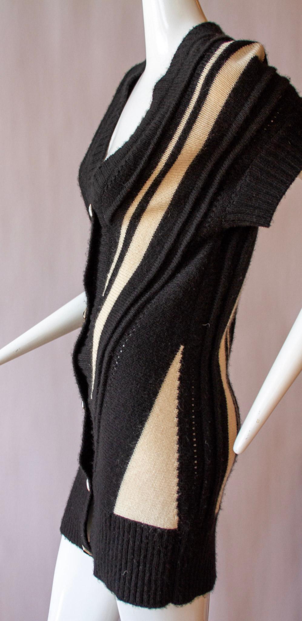 black and white chanel cardigan
