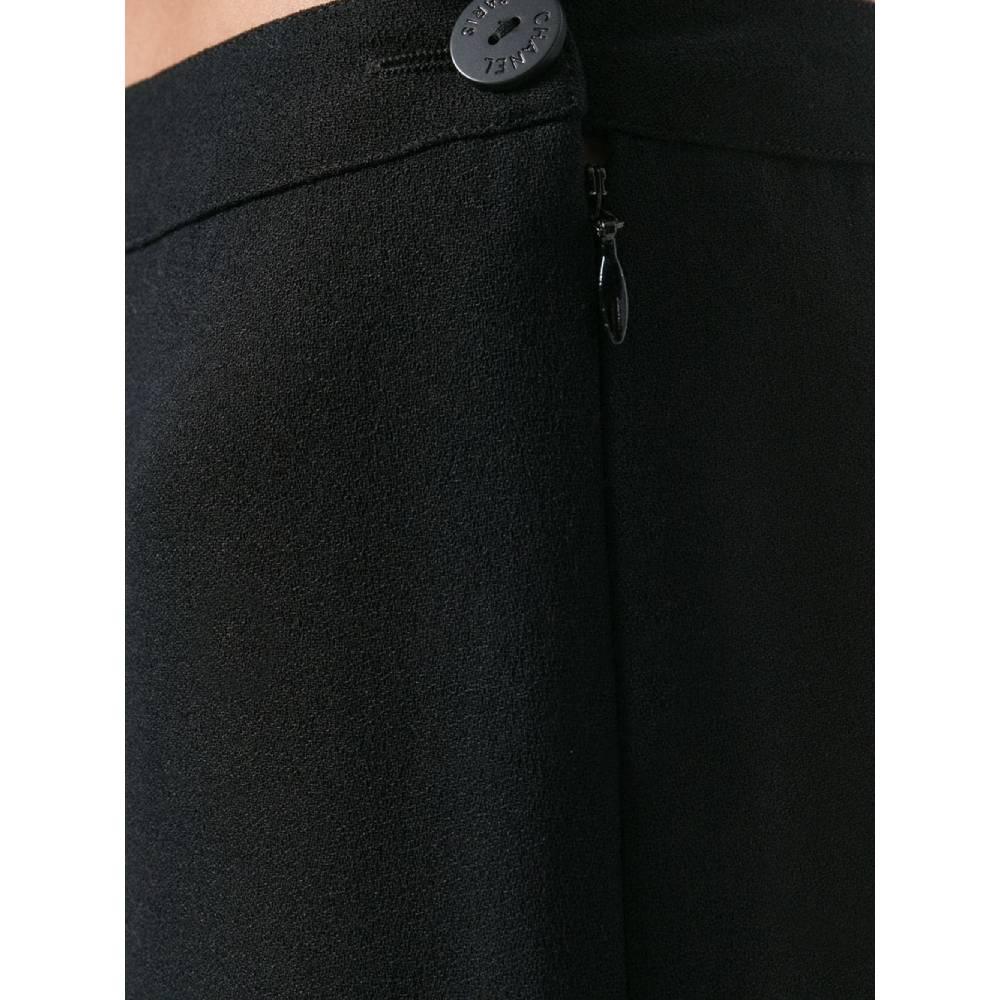 Women's 2000s Chanel Black Wide Trousers