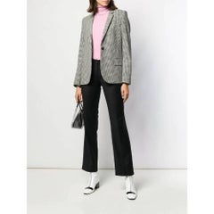 2000s Chanel black wool blend crop trousers