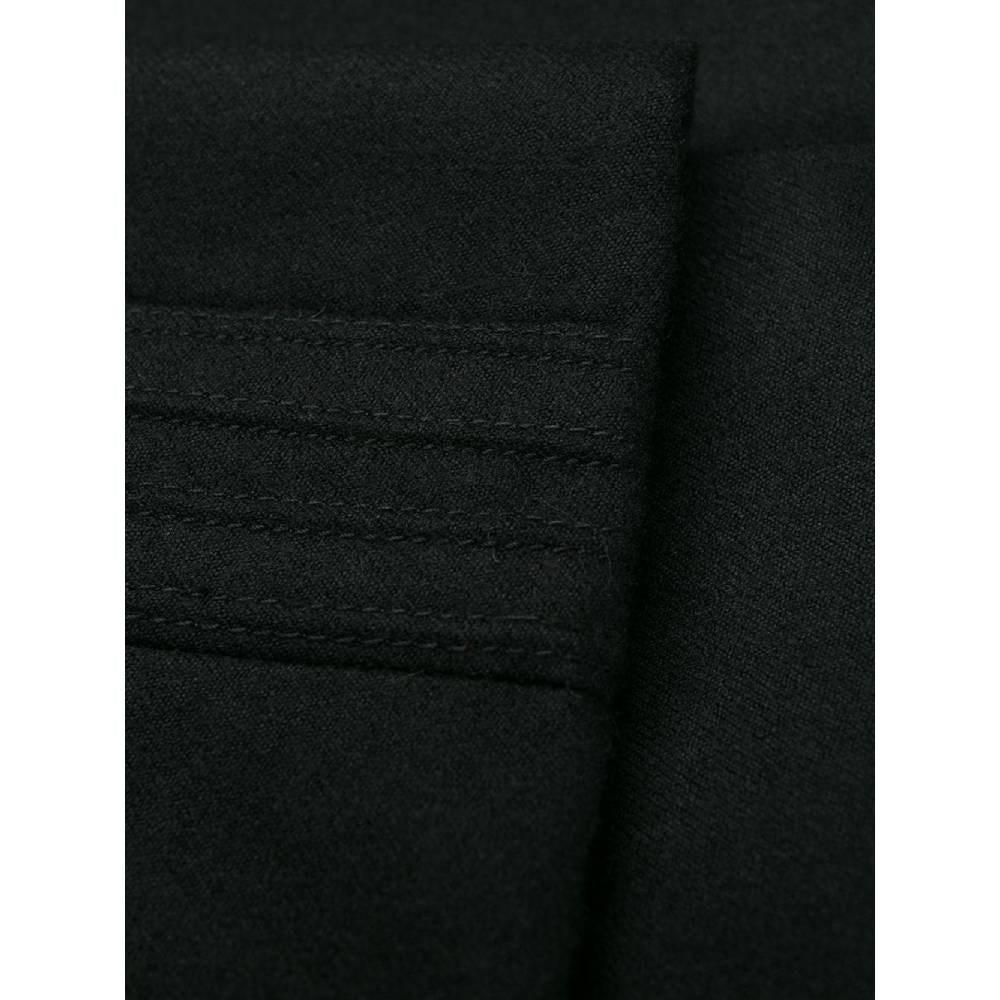 2000s Chanel black wool blend crop trousers 1