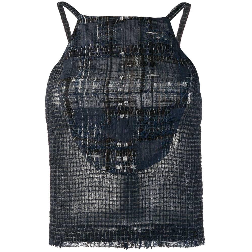 Chanel Silver Leather Cropped Vest at 1stDibs | chanel vest