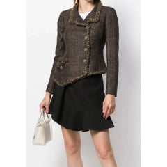 2000s Chanel Brown Lamb Fur Jacket