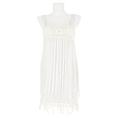 2000's Chanel Cruise White Knitted Dress