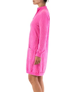 2000S Chanel Hot Pink Velour Dress