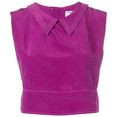 2000s Chanel Magenta Crop Top