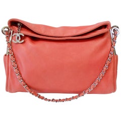 Chanel 2000s Pink Ultimate Soft Hobo Bag 