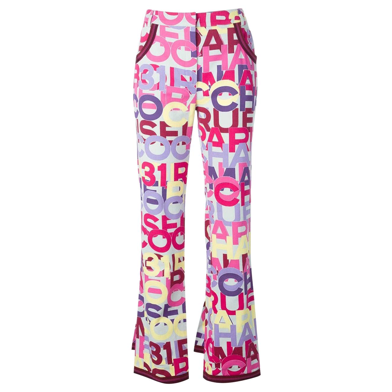 2000s Chanel Printed Trousers