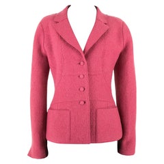 Giacca Chanel anni 2000 color rosa pugno