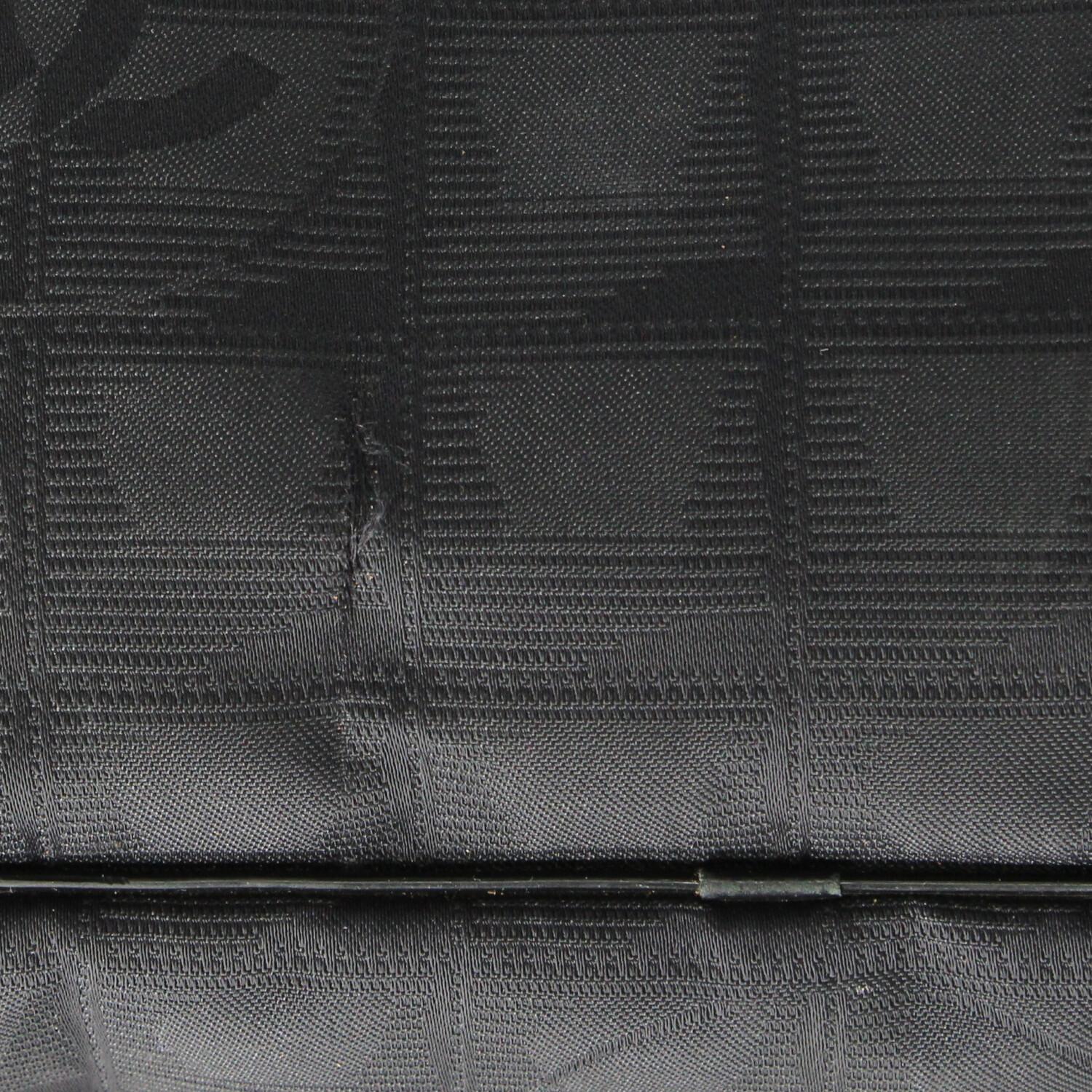 2000s Chanel Vintage Black logoed Briefcase For Sale 2