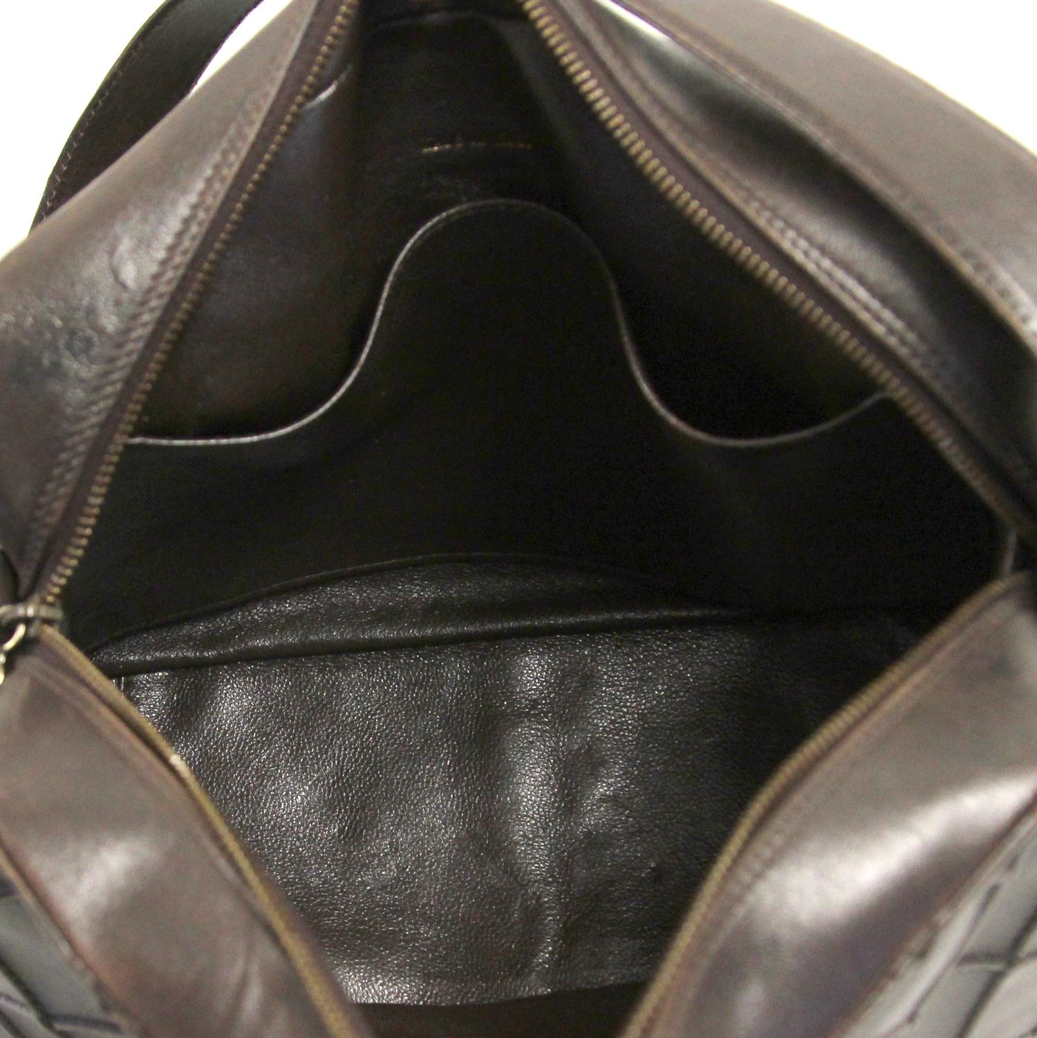 2000s Chanel Vintage Brown Lambskin Shoulder Bag 5