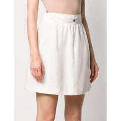 2000s Chanel White Skirt