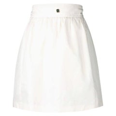 2000s Chanel White Skirt