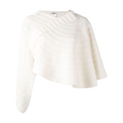 2000er Chanel Weißer Pullover