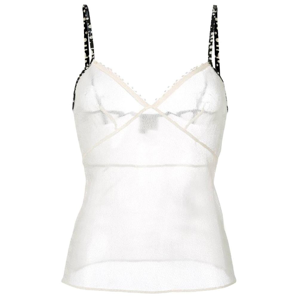 2000s Chanel White Top at 1stDibs