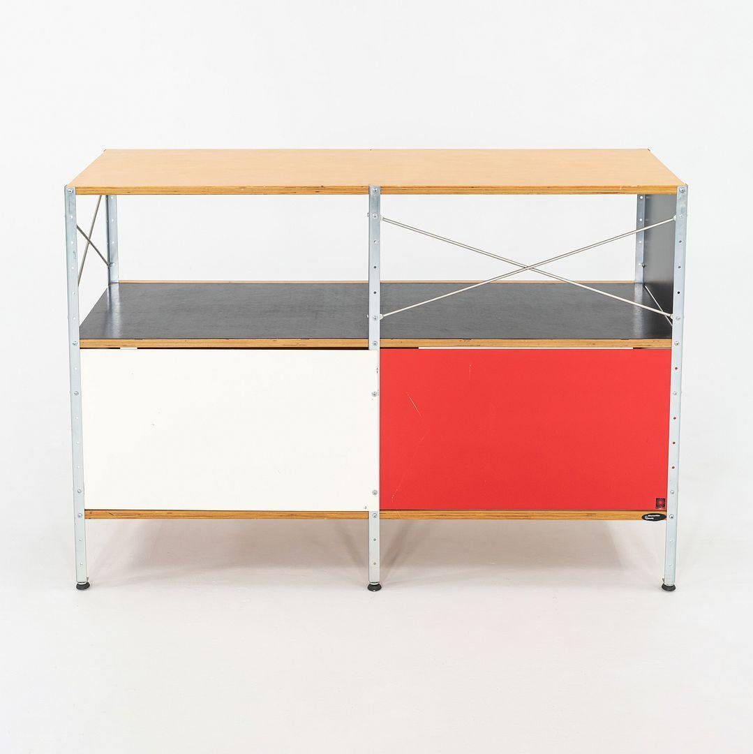 2000s Charles & Ray Eames for Herman Miller ESU 2x2 Cabinet Multicolor w/ Doors For Sale 4