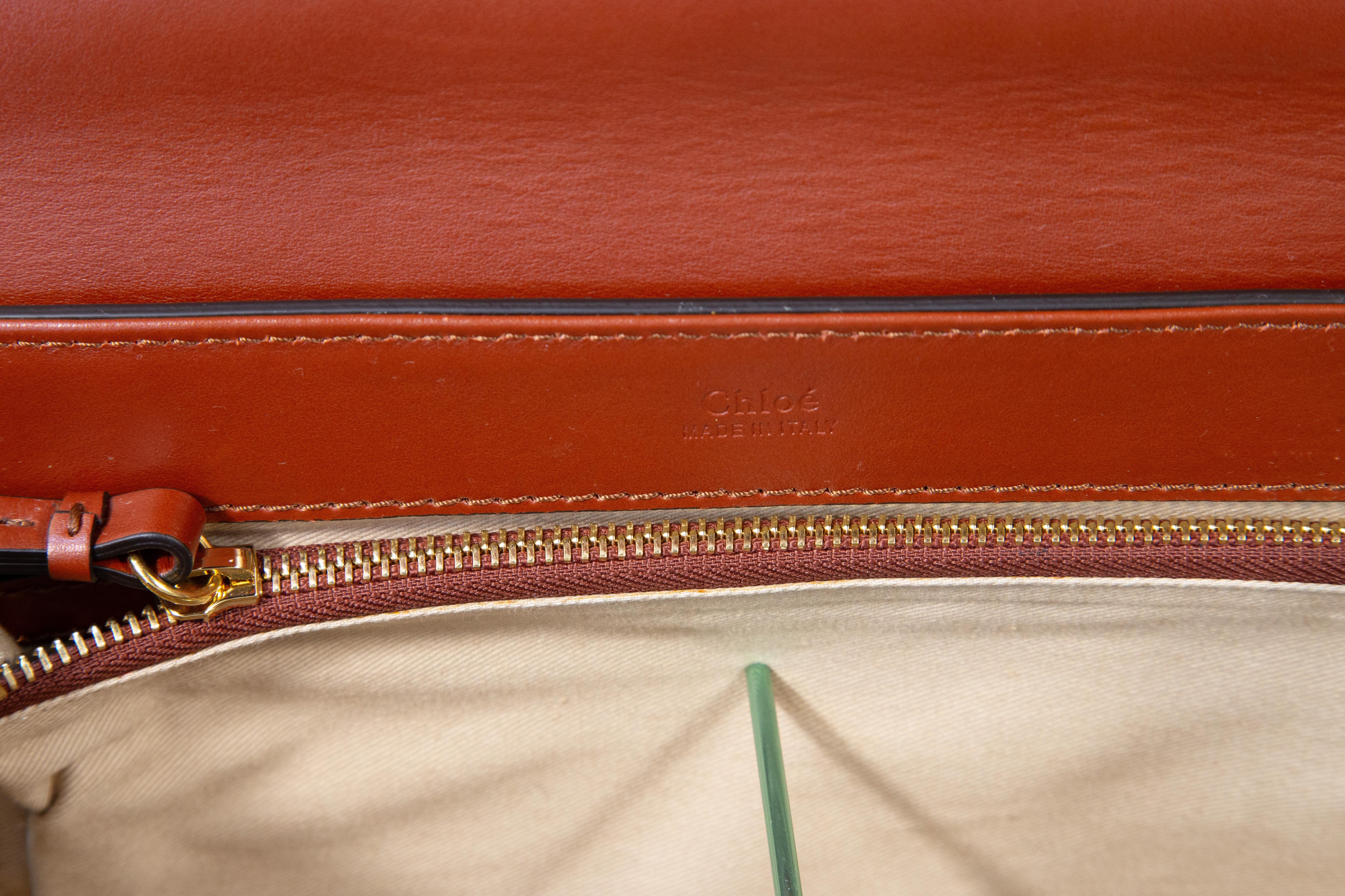 2000er Chloe C Bag Sepia Braun Convertible Bag im Angebot 10