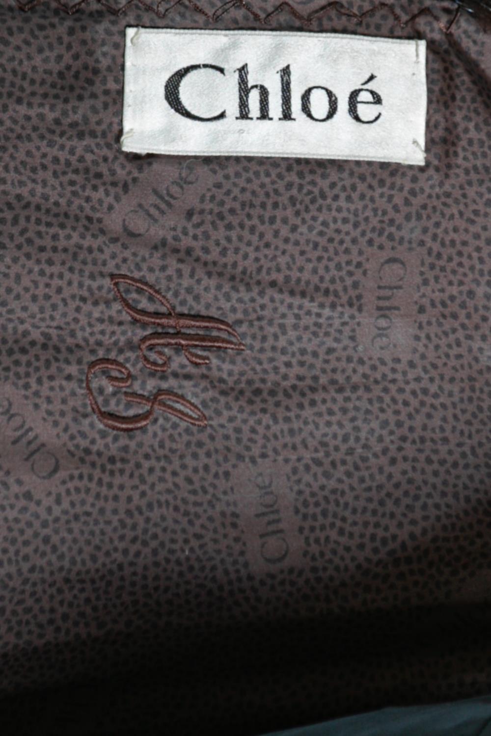 2000S CHLOE Dark Chocolate Brown Fur Jacket For Sale 6