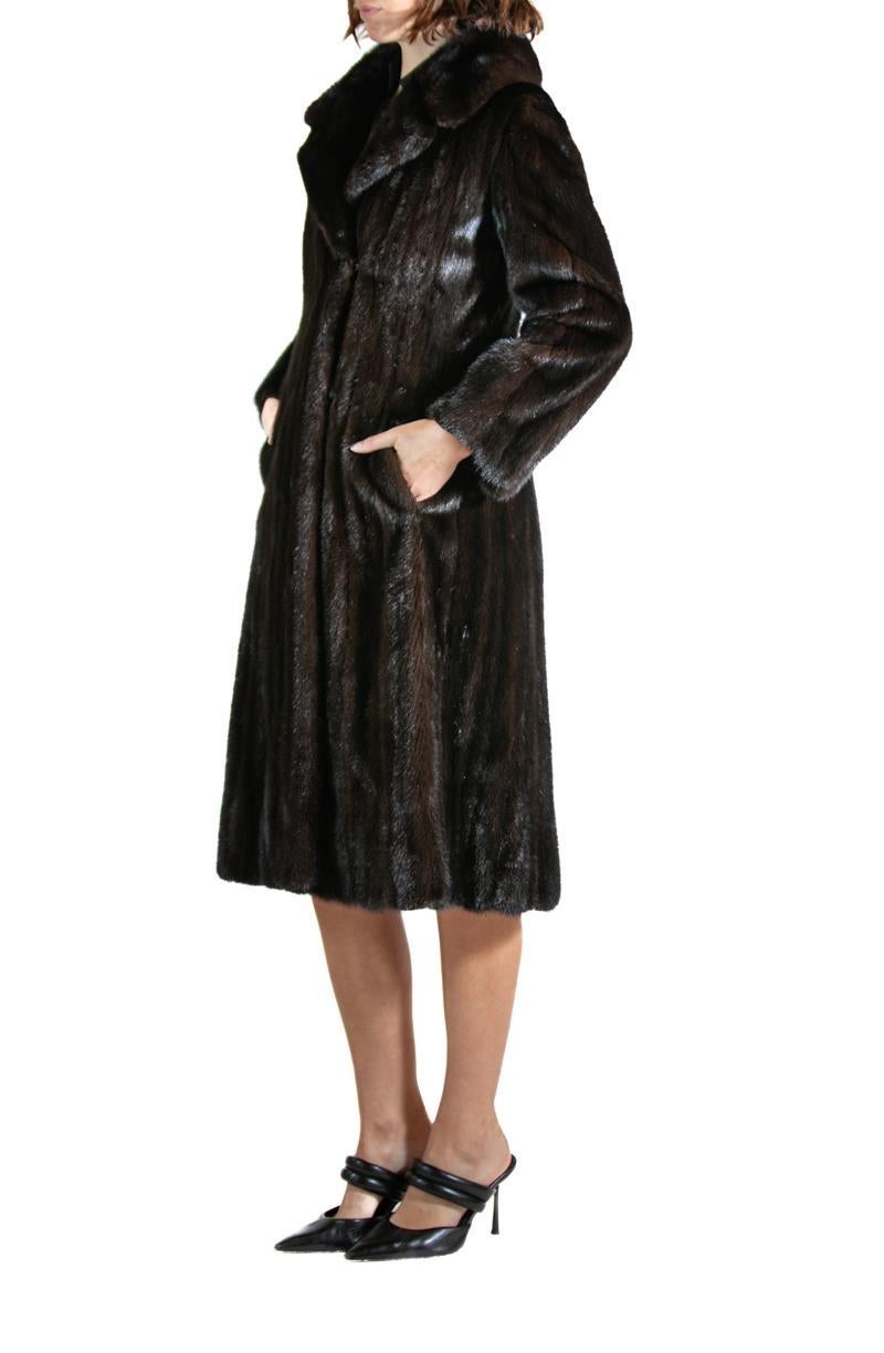 2000S CHLOE Dark Chocolate Brown Fur Jacket In Good Condition For Sale In New York, NY