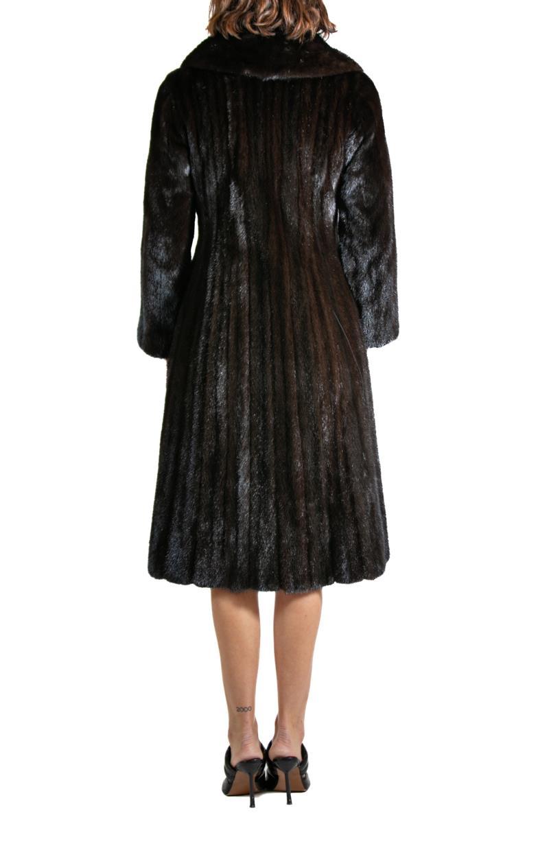 2000S CHLOE Dark Chocolate Brown Fur Jacket For Sale 2