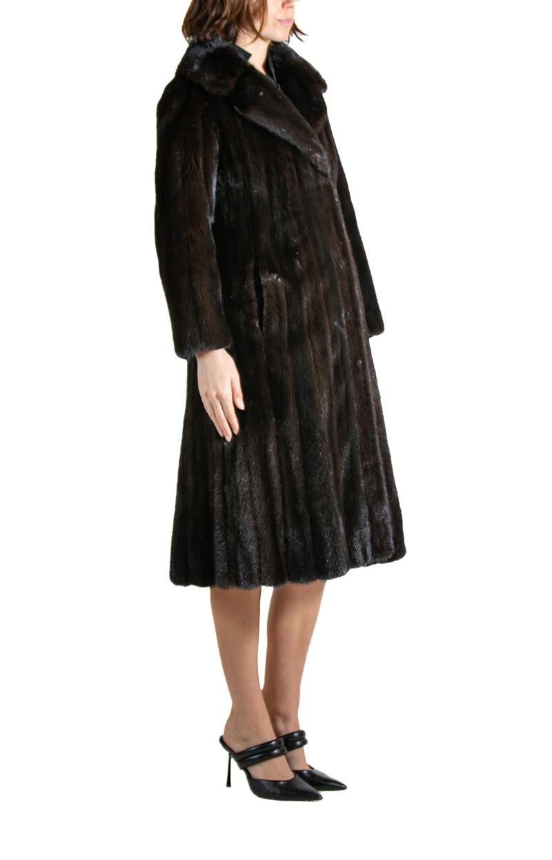 2000S CHLOE Dark Chocolate Brown Fur Jacket For Sale 3