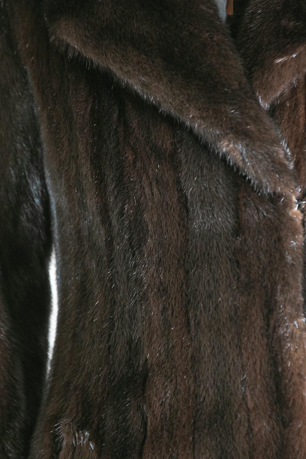 2000S CHLOE Dark Chocolate Brown Fur Jacket For Sale 5