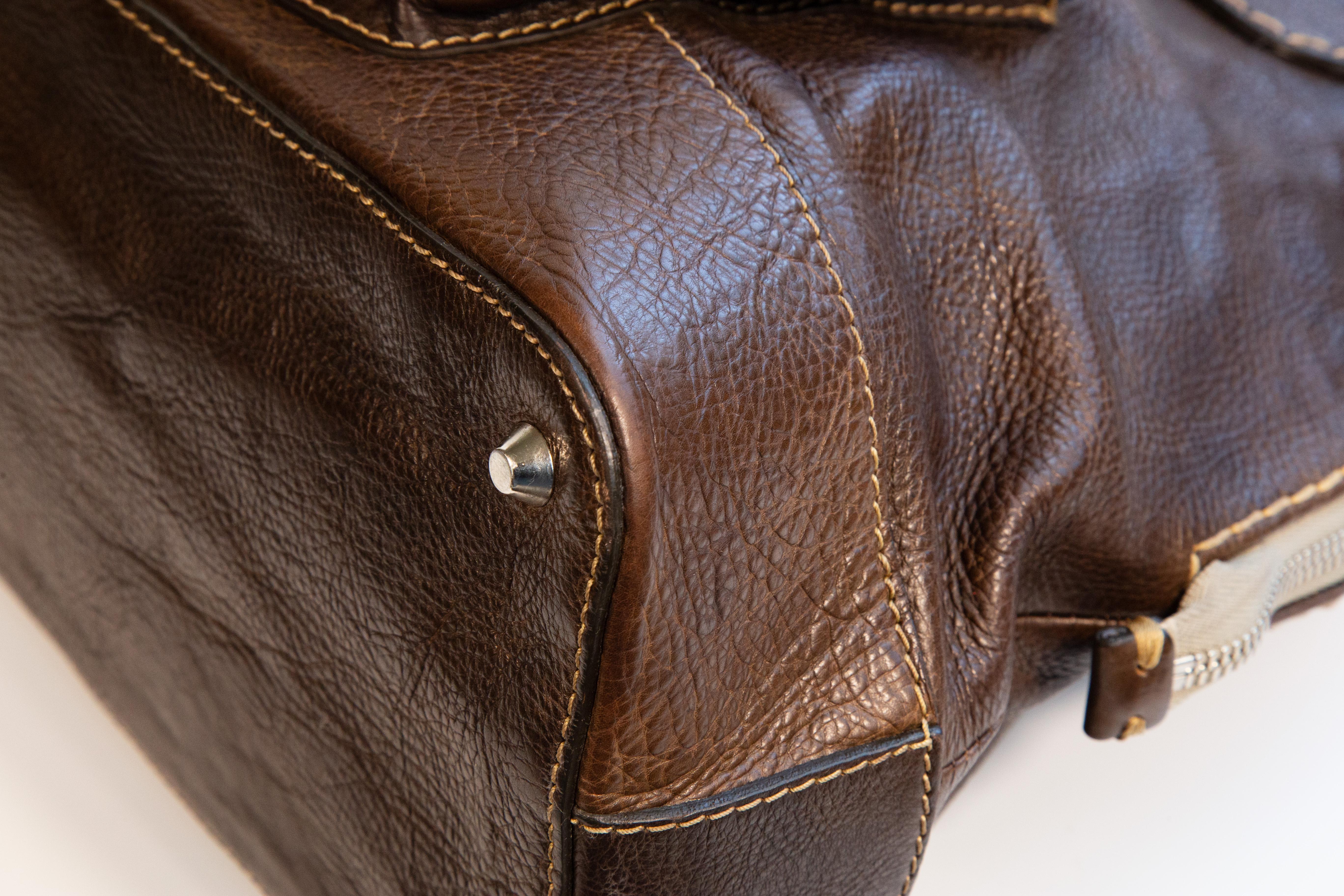 2000er Chloe Edith Brown Leder Henkeltasche im Angebot 5