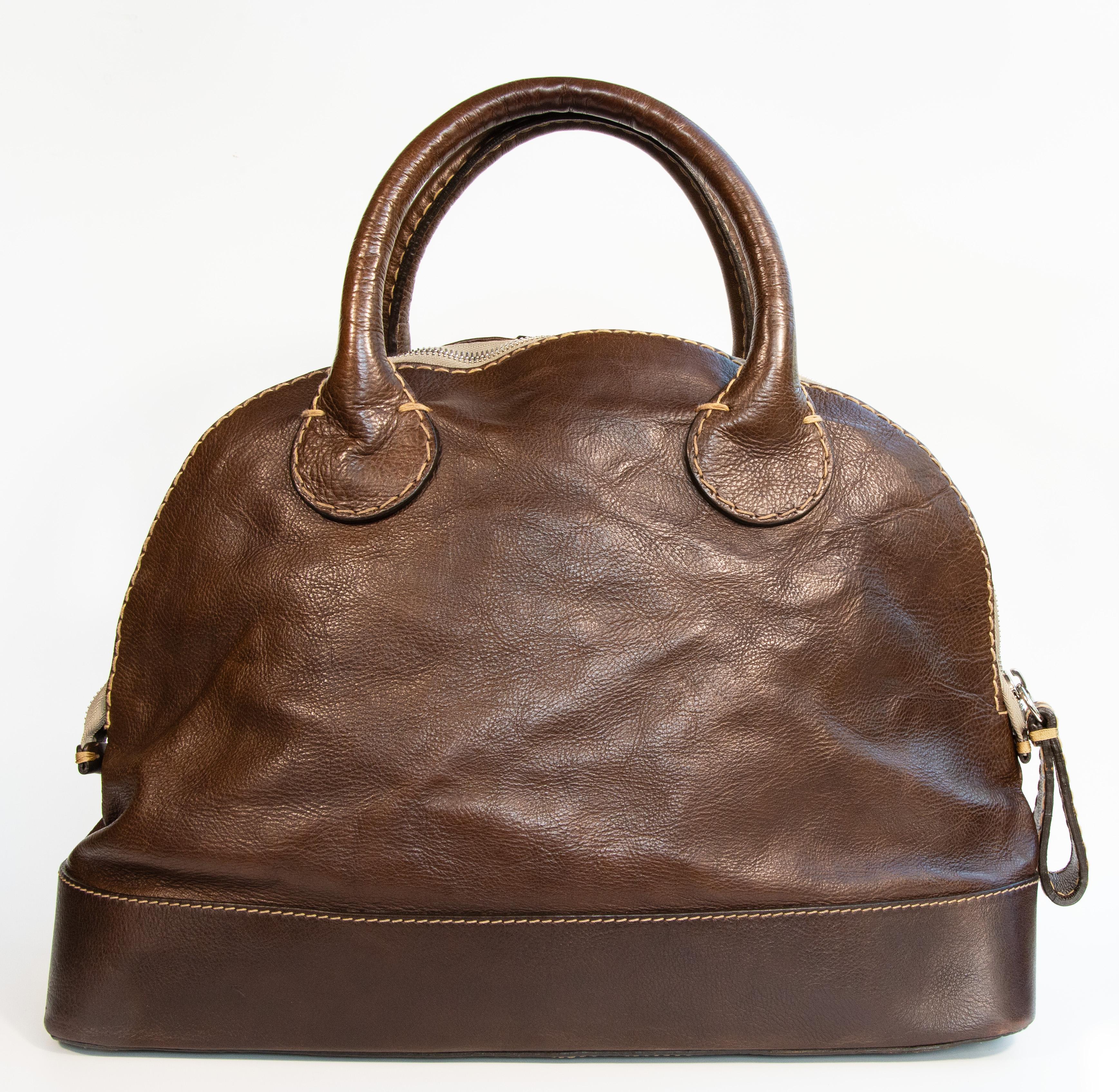 2000er Chloe Edith Brown Leder Henkeltasche für Damen oder Herren im Angebot