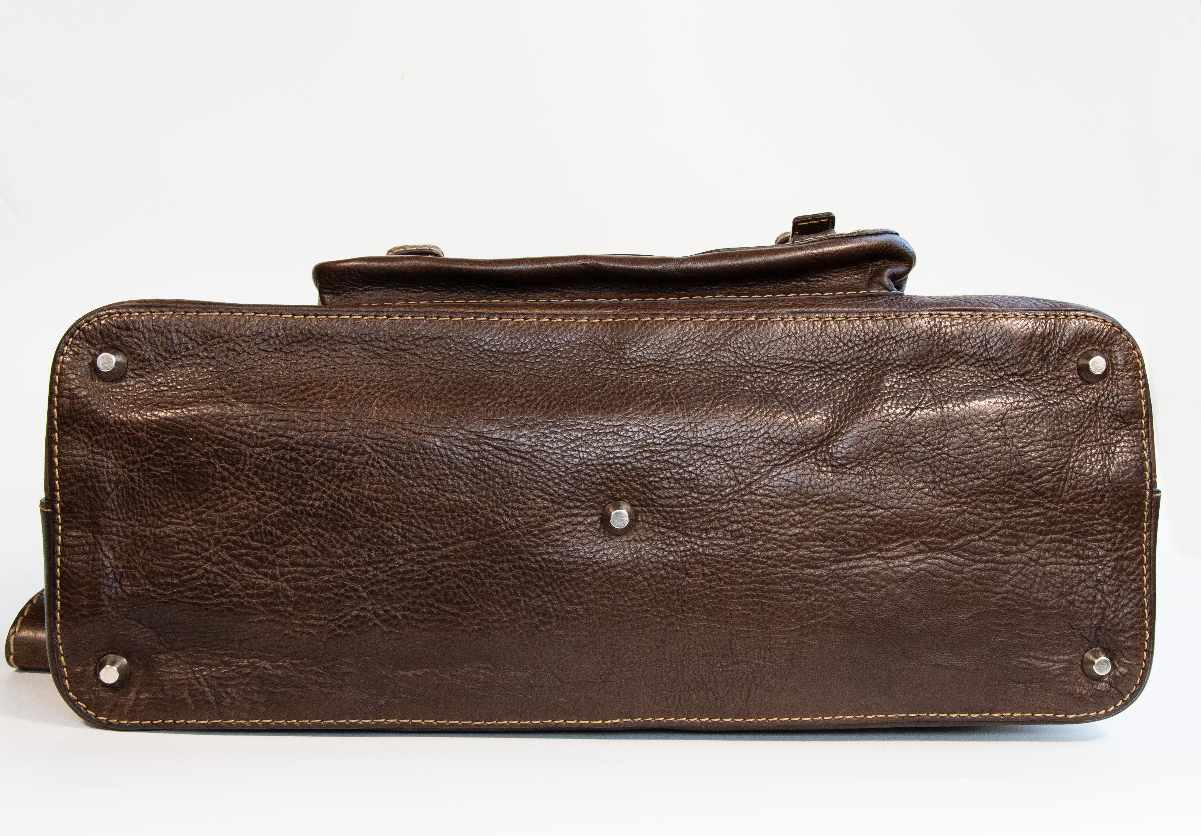 2000er Chloe Edith Brown Leder Henkeltasche im Angebot 2