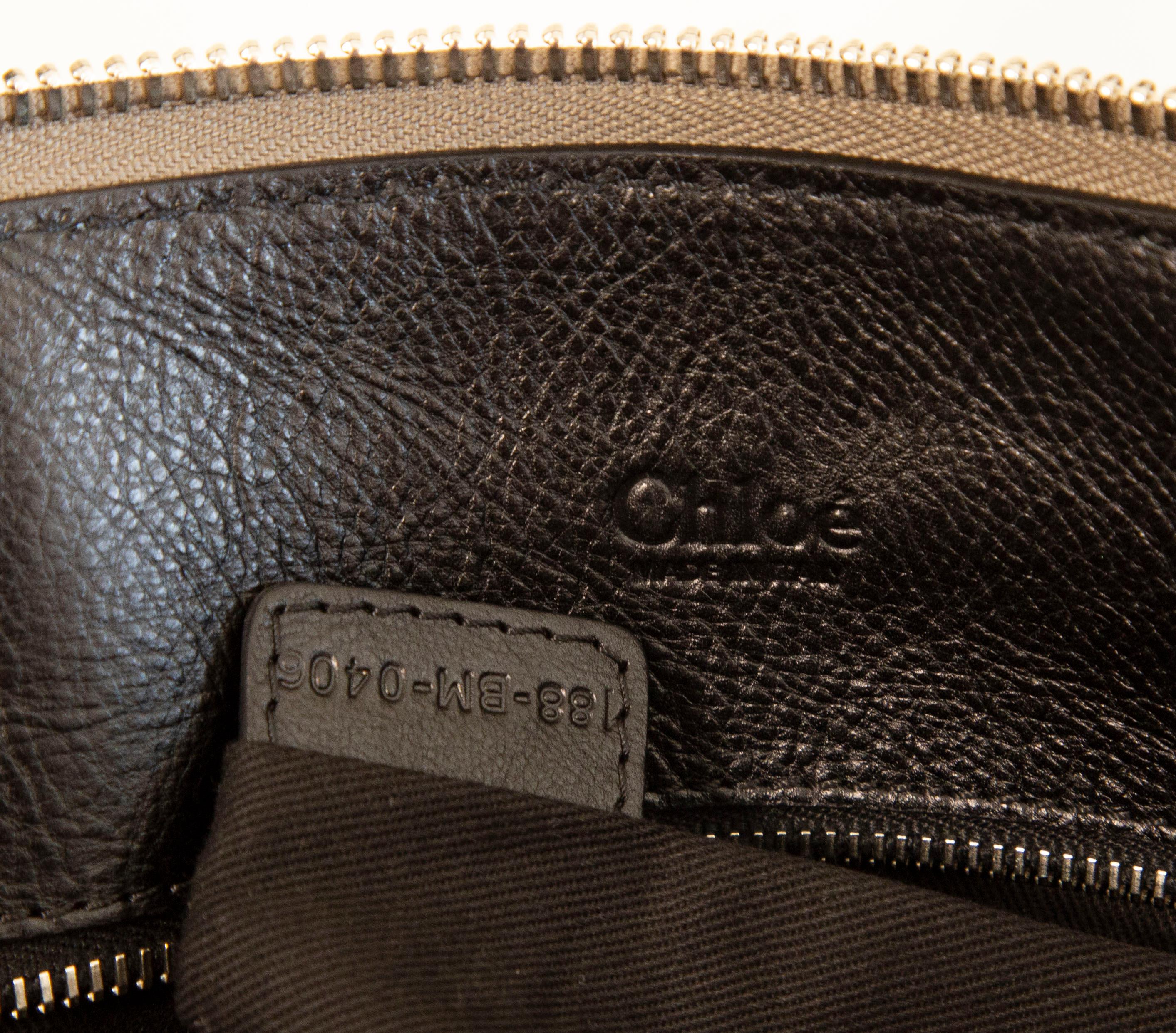 2000s  Chloe Edith Top Handle Bag by Phoebe Philo in Black Leather 11