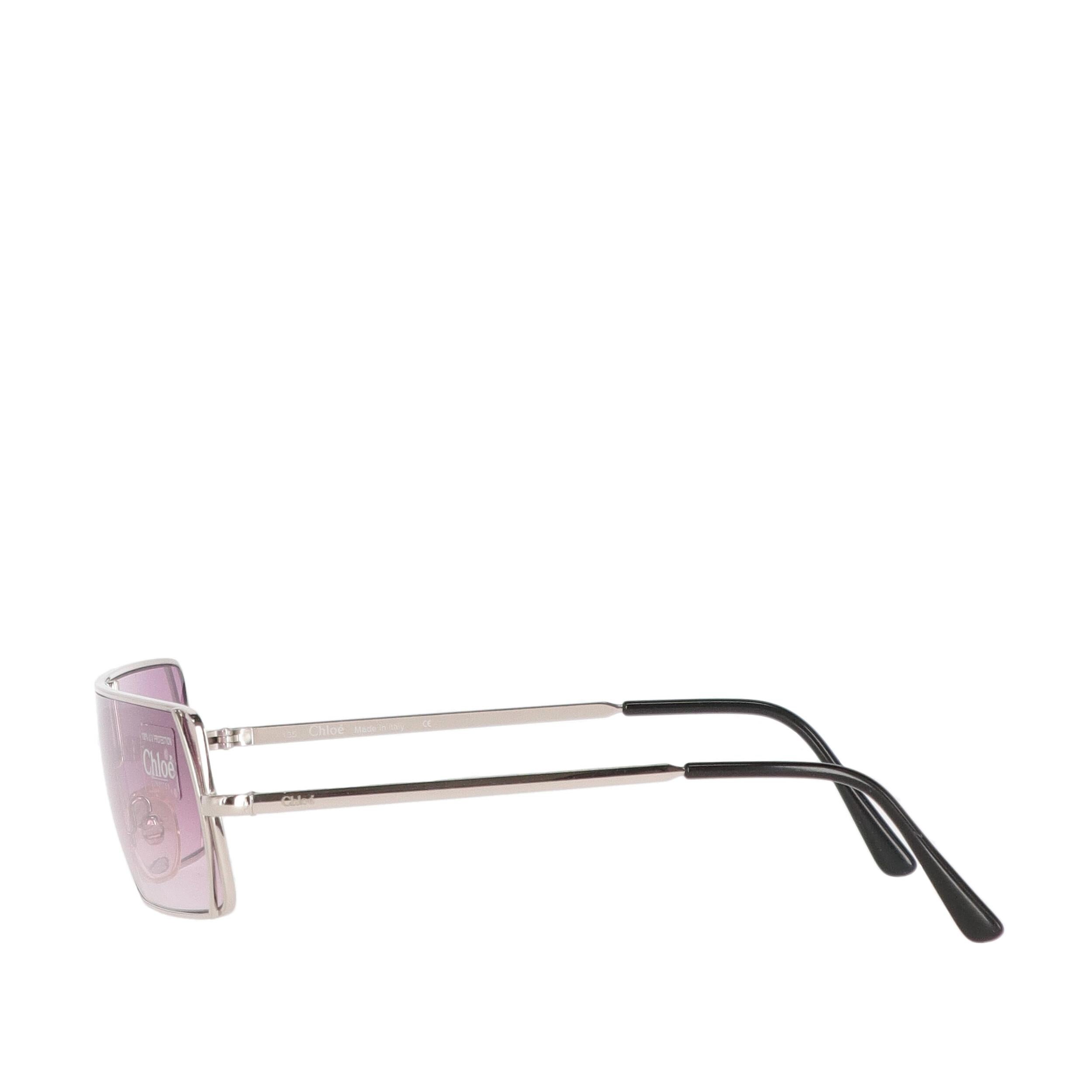Gray 2000s Chloé lilac sunglasses
