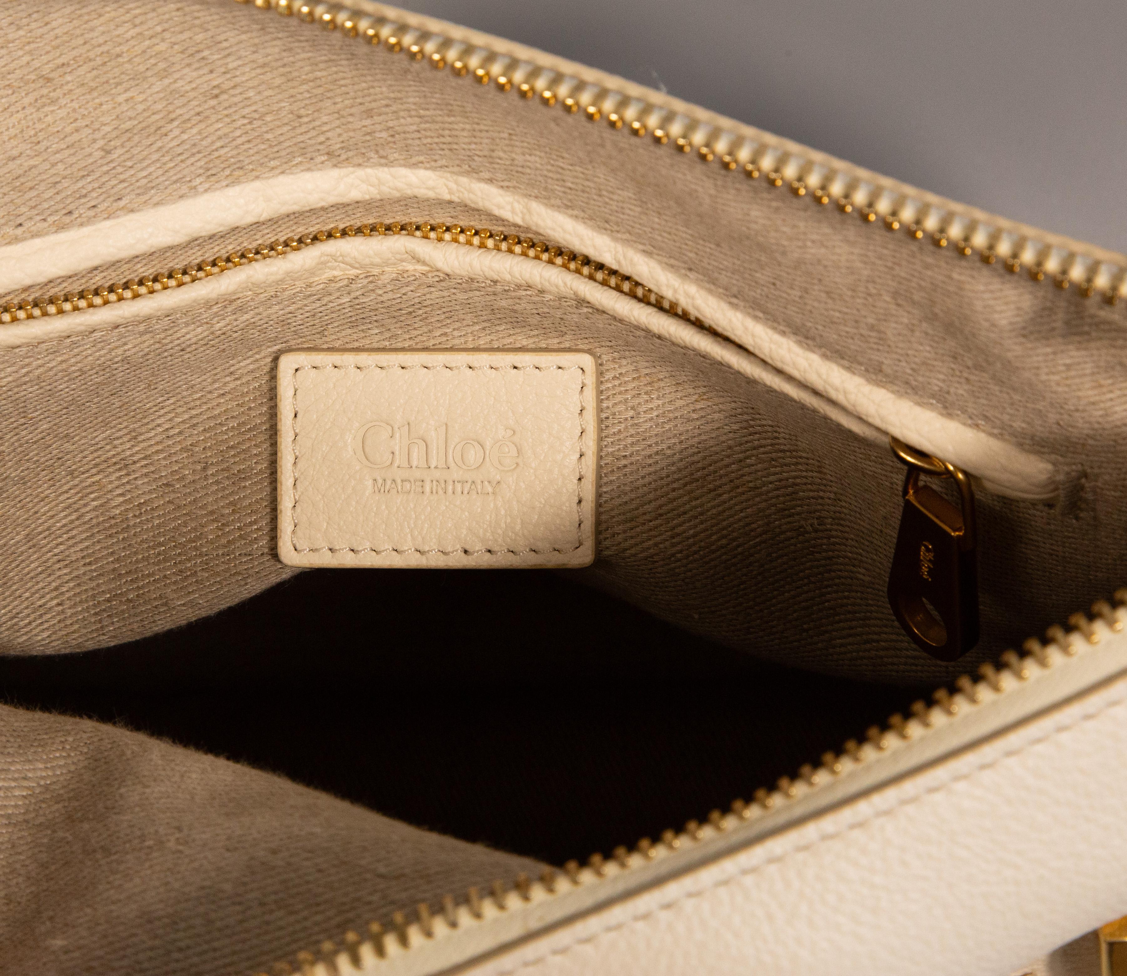 2000s Chloe Marcie Medium  Double Carry Bag in Misty Ivory 7