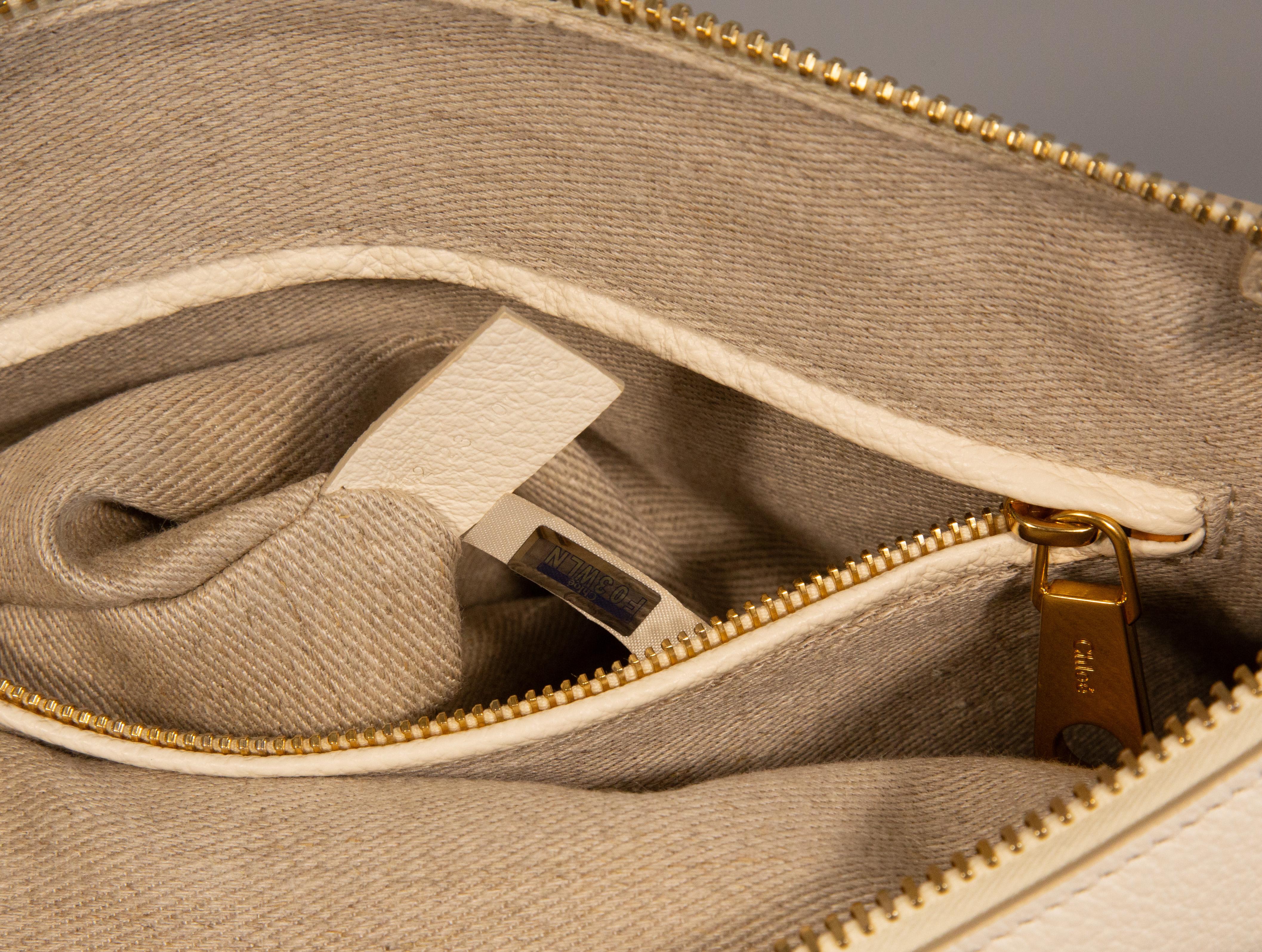 2000s Chloe Marcie Medium  Double Carry Bag in Misty Ivory 8